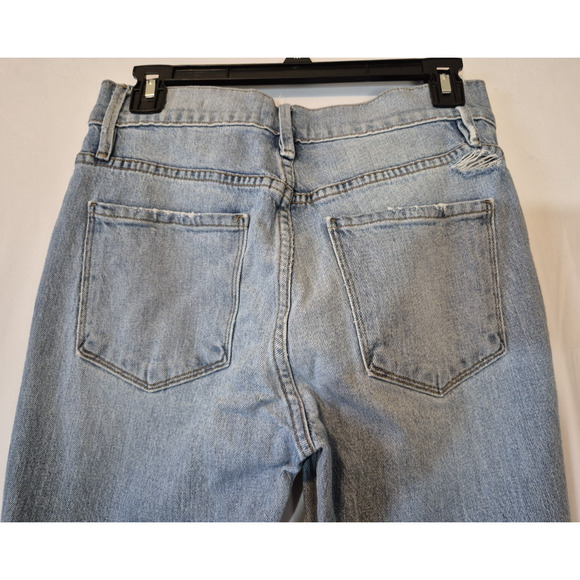 FRAME Womens Heritage Sylvie Kick Boot Raw-Edge Jeans in Stunt 27 - Picture 6 of 7